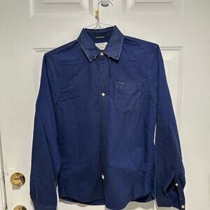 Scotch & Soda Men's Blue Long Sleeve Button-Up S